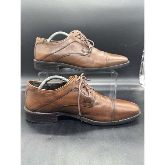 Johnston & Murphy Men’s Cap Toe Brown Tan Dress shoes 20-1276 US Size 9.5M EUC main image 6